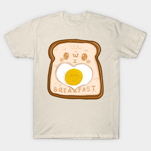 I Heart Breakfast T-Shirt by Fluffymafi